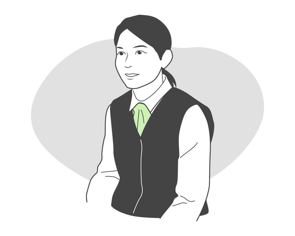 女性社員のイラスト